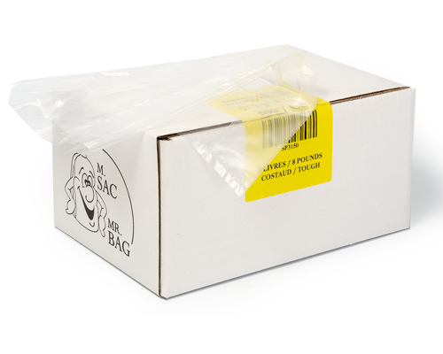 POLYTHYLÈNE BAGS 8 lb - 7 X 3 X 16 - 500 units