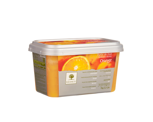 FROZEN ORANGE PUREE WITH 10% SUGAR - RAVIFRUIT 5 x 1 kg