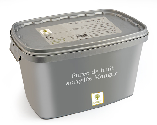 FROZEN MANGO PUREE WITH 10% SUGAR  - RAVIFRUIT 2 x 5 kg