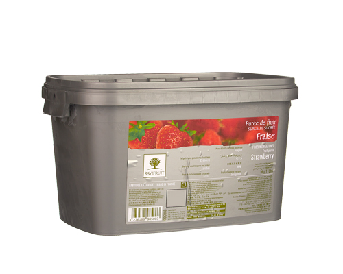 FROZEN STRAWBERRY PUREE WITH 10% SUGAR 2 x 5 kg