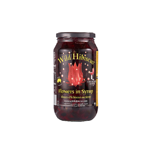 FLEURS HIBISCUS (50 FLEURS) DANS LE SIROP - WILD HIBISCUS 1 l