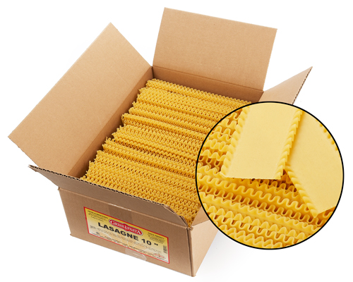 PÂTE ALIMENTAIRE  LASAGNE No 10 - GRISSPASTA 10 lbs - 4.536 kg