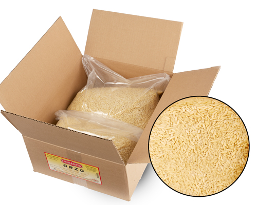 PÂTE ALIMENTAIRE  ORZO -  GRISSPASTA 2 x 10 lbs - 9.072 kg