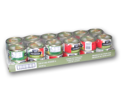 THON PÂLE ENTIER DANS L'HUILE D'OLIVE 24 x 85 g