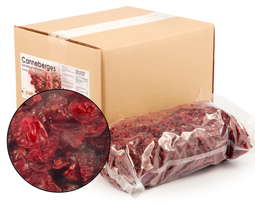 SWEET, DRIED AND SLICED CRANBERRIES - CEBON 2 x 2 kg