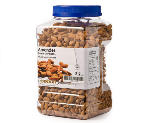 AMANDE BRUNE NATURELLE ENTIÈRE - CEBON 2.2 kg