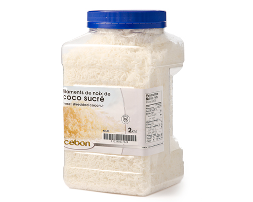 NOIX DE COOC BLANCHE SUCRÉE FILAMENTÉE - CEBON 2 kg