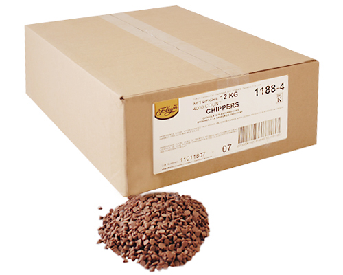 CHOCOLATE FLAVORED CHIPS QT 4000 -FOLEY'S 12 kg