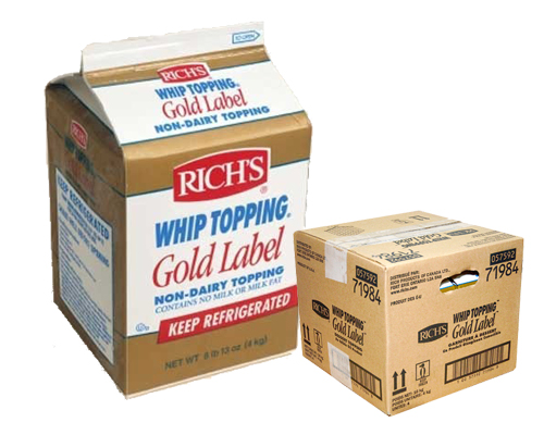 GARNITURE À DESSERTS GOLD LABEL - RICH'S - 4 x 4 kg