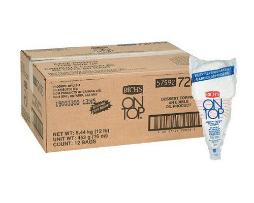 ON TOP ORIGINAL WHIPPED TOPPING - RICH'S 12 units
