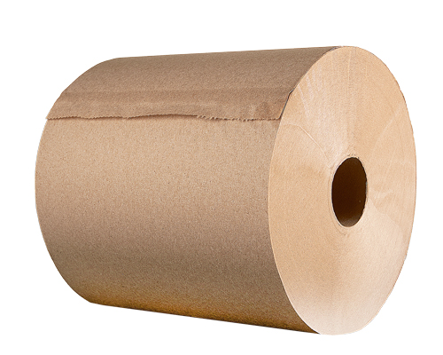 PAPIER À MAINS DE COULEUR BRUN - ECOSOFT 6 unités