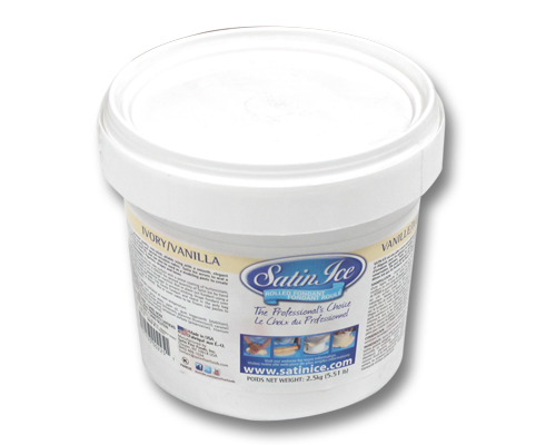 FONDANT À ROULER DE COULEUR IVOIRE - SATIN ICE 2.5 kg