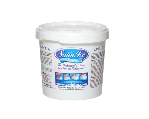 FONDANT À ROULER  DE COULEUR BLANC  - SATIN ICE 1 kg