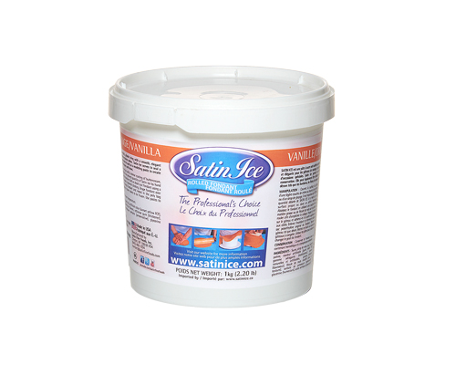 FONDANT À ROULER DE COULEUR ORANGE - SATIN ICE 1 kg