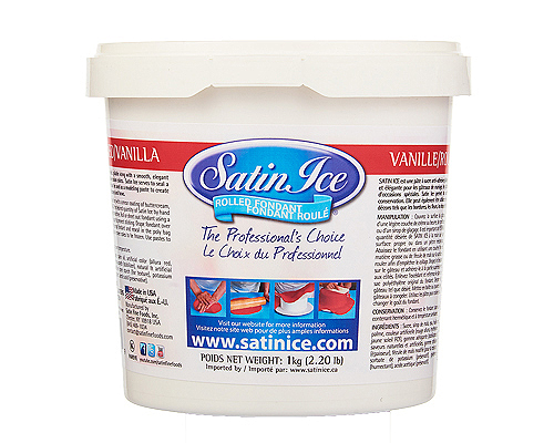 FONDANT À ROULER DE COULEUR ROUGE - SATIN ICE 1 kg