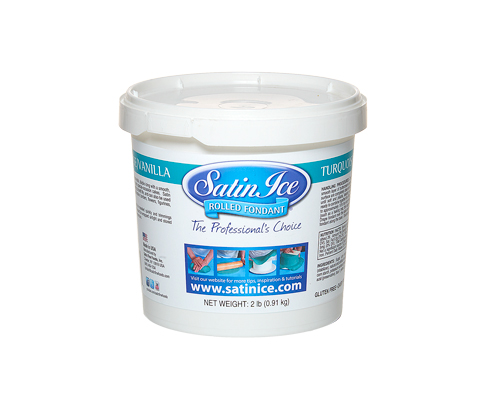 FONDANT À ROULER DE COULEUR TURQUOISE  - SATIN ICE 1 kg