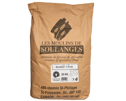 WHOLE WHEAT FLOUR (SILHOUETTE PLUS ) -  LES MOULINS DE SOULANGES 20 kg