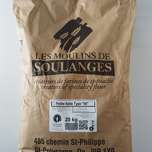 PETITE ITALIE FLOUR TYPE ''00'' - LES MOULINS DE SOULANGES 20 kg