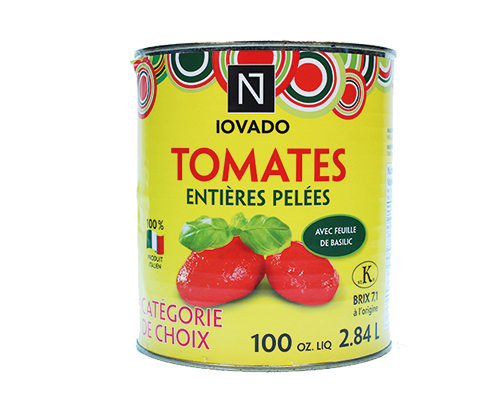 ITALIEN PEELED TOMATOES IOVADO - 6 x 2.84 l