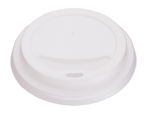 COUVERCLES DE COULEUR BLANC POUR CONTENANT À BOISSON 8 oz 500 unités