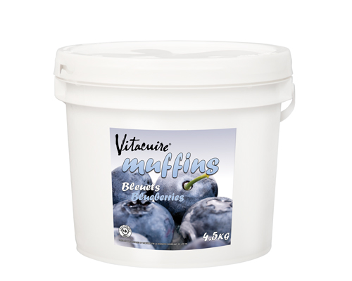 PATE À MUFFIN SURGELÉE AUX BLEUETS - VITACUIRE - 4.5  kg