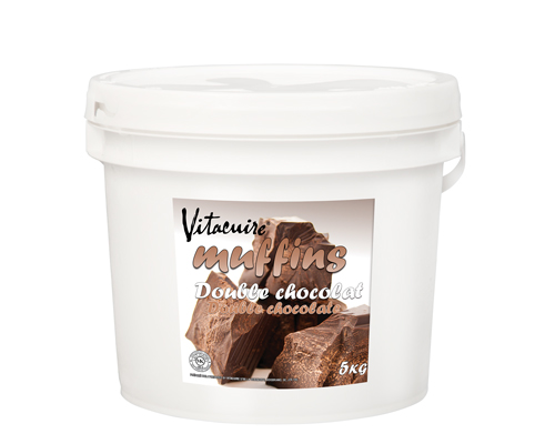 PÂTE À MUFFIN SURGELÉE À SAVEUR DE DOUBLE CHOCOLAT -  DELUXE 5 kg