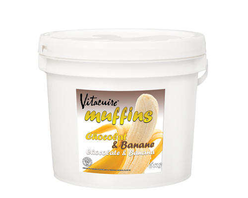 PÂTE À MUFFIN SURGELÉE BANANES ET CHOCOLAT DELUXE - 5 kg