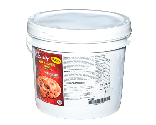 PÂTE À BISCUIT CRUE ET SURGELÉE AU TRIPLE CHOCOLAT SANS GRAS TRANS - VITACUIRE 5 kg