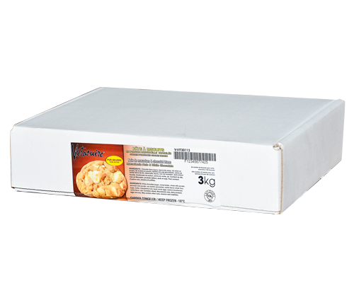 BISCUIT CRU ET SURGELÉ NOIX DE MACADAM ET CHOCOLAT BLANC - VITACUIRE - 100 x 30 g