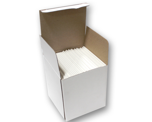 BÂTONS À SUCON 4 ½ X 5/32  BLANC  ( CARTON ) 1000 unités