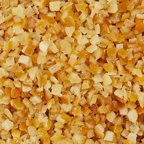 DICED CANDIED ORANGE, LEMON PEEL 10 kg