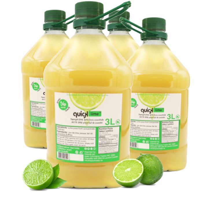JUS DE LIME - QUICKLIME 4 x 3 litres
