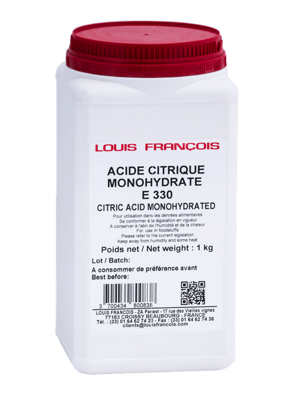 ACIDE CITRIQUE - LOUIS FRANÇOIS - 1 kg