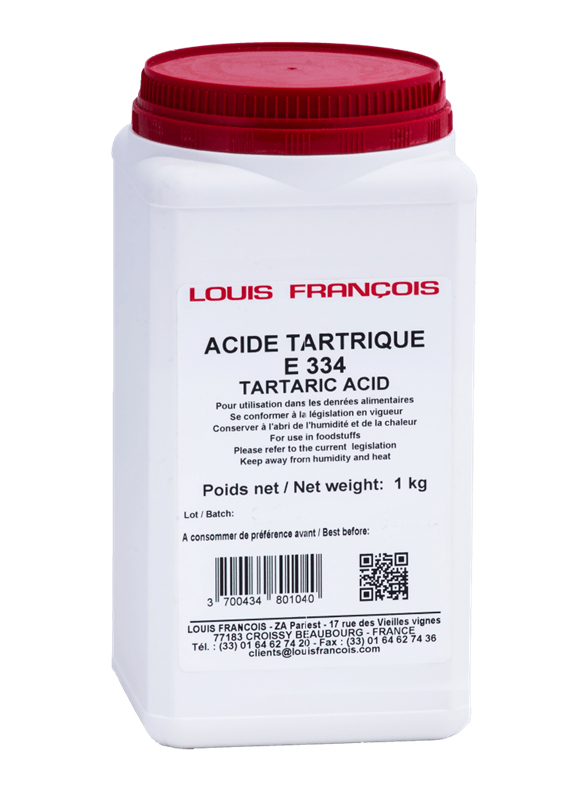 ACIDE TARTRIQUE - LOUIS FRANÇOIS - 1 kg