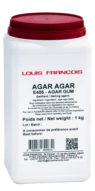 GOMME AGAR AGAR - LOUIS FRANÇOIS - 1 kg