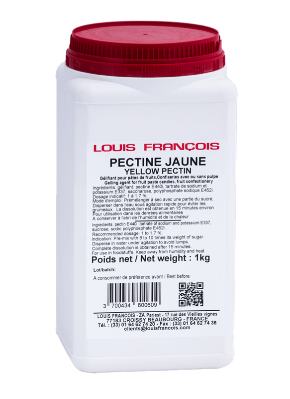 PECTINE JAUNE (GÉLIFIANT PÂTE DE FRUIT) - LOUIS FRANÇOIS - 1 kg