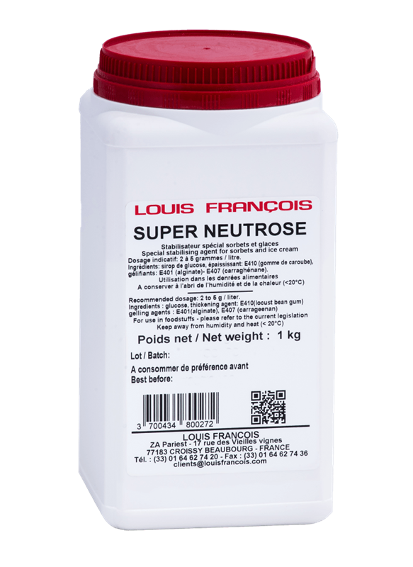STABILISATEUR À SORBET SUPER NEUTROSE - LOUIS FRANÇOIS - 1 kg