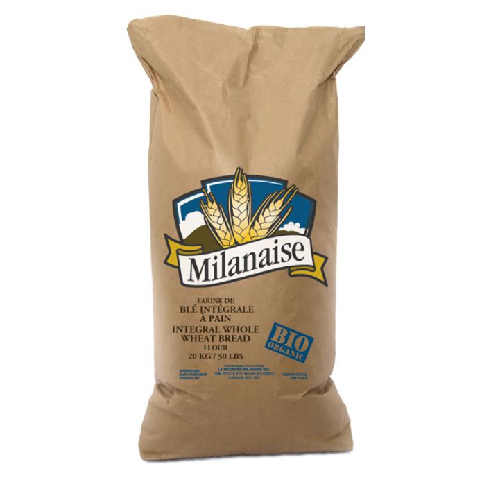FARINE DE BLÉ INTÉGRALE À PAIN BIOLOGIQUE - MILANAISE 20 kg