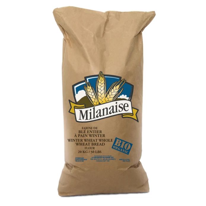 FARINE DE BLÉ WINTER NON BLANCHIE BIOLOGIQUE - LA MILANAISE - 20 kg