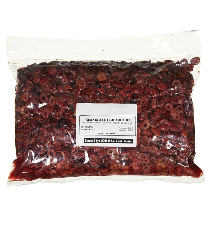 OLIVES KALAMATA TRANCHÉES - 2 x 3 kg