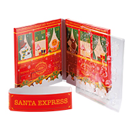 CALENDRIERS DE L'AVENT À CHOCOLATER ''SANTA EXPRESS'' - PCB CREATION - 10 unités