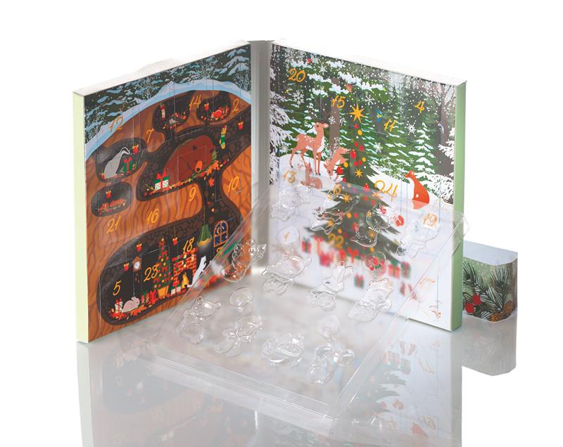 CALENDRIERS DE L'AVENT À CHOCOLATER ''NOËL ENCHANTÉ'' - PCB CREATION - 10 unités