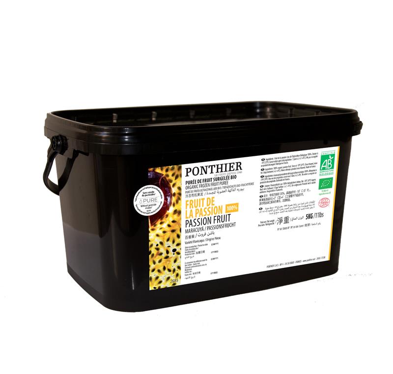 PUREE DE FRUIT DE LA PASSION (100 %) BIOLOGIQUE PONTHIER 5 KG