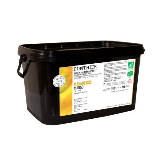 PURÉE DE MANGUE 100% BIOLOGIQUE SURGELÉE - PONTHIER - 5 kg