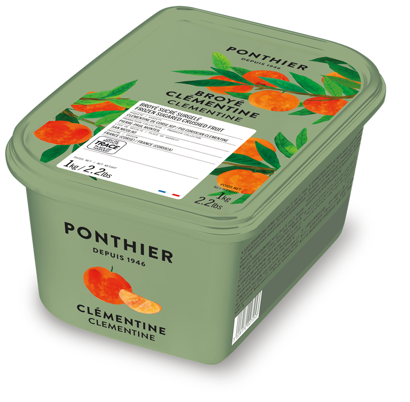 BROYÉ DE CLÉMENTINE DE CORSE AVEC 12% DE SUCRE SURGELÉ - PONTHIER - 6 x 1 kg