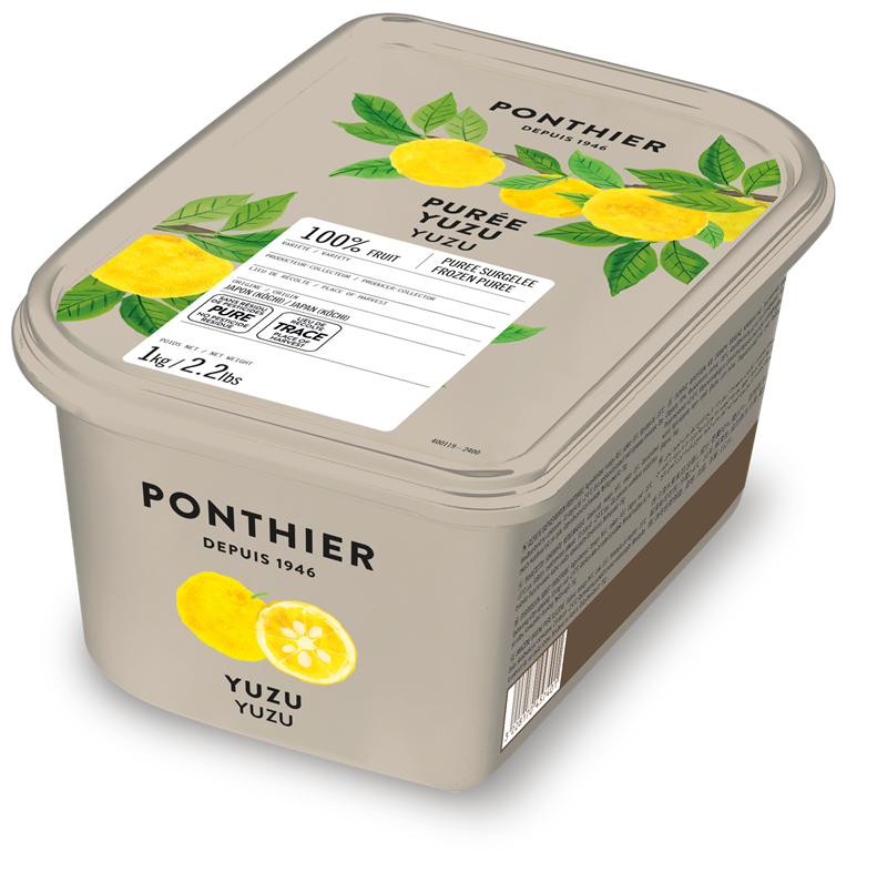 PURÉE DE YUZU 100% SURGELÉE - PONTHIER - 6 x 1 kg