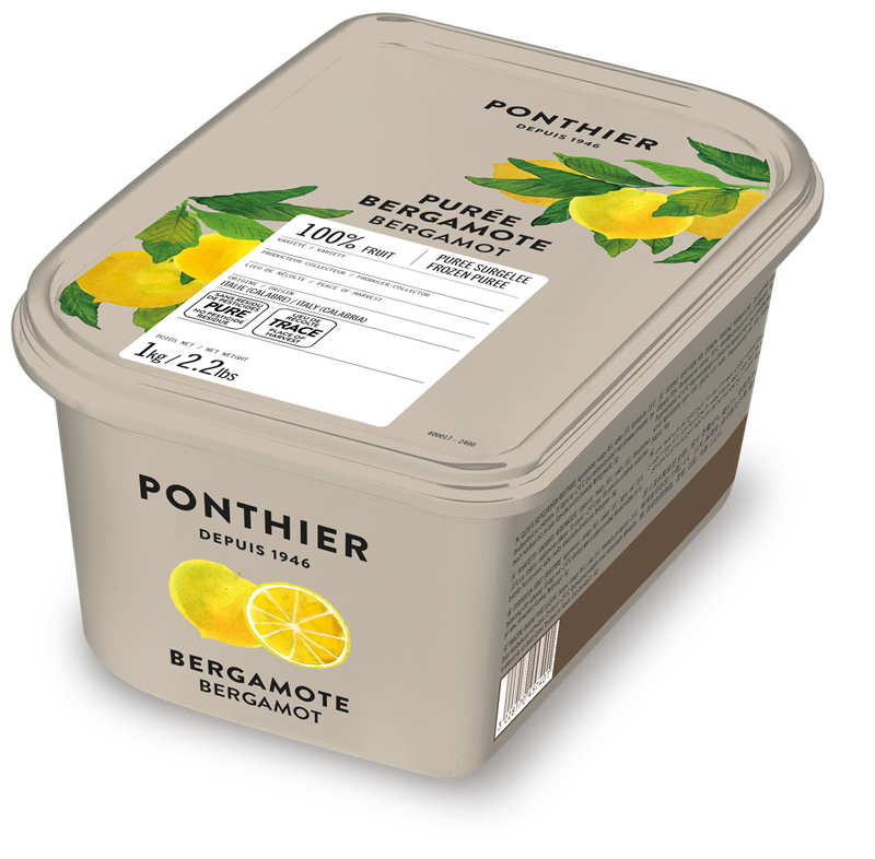 PURÉE DE BERGAMOTE 100% SURGELÉE - PONTHIER - 6 x 1 kg