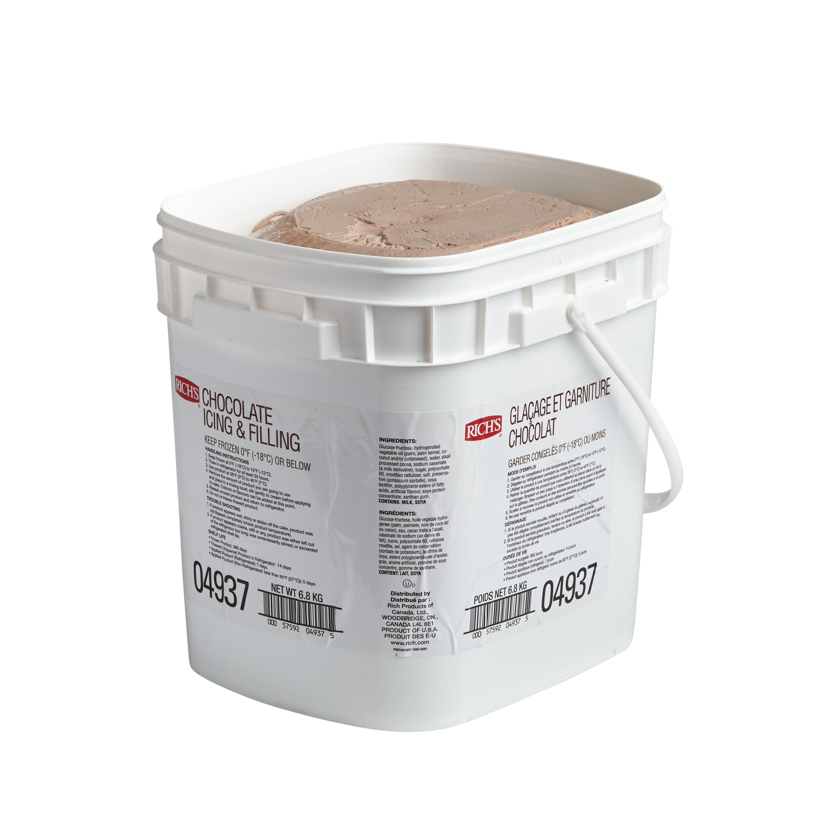 GLAÇAGE ET GARNITURE AU CHOCOLAT 6.8 KG