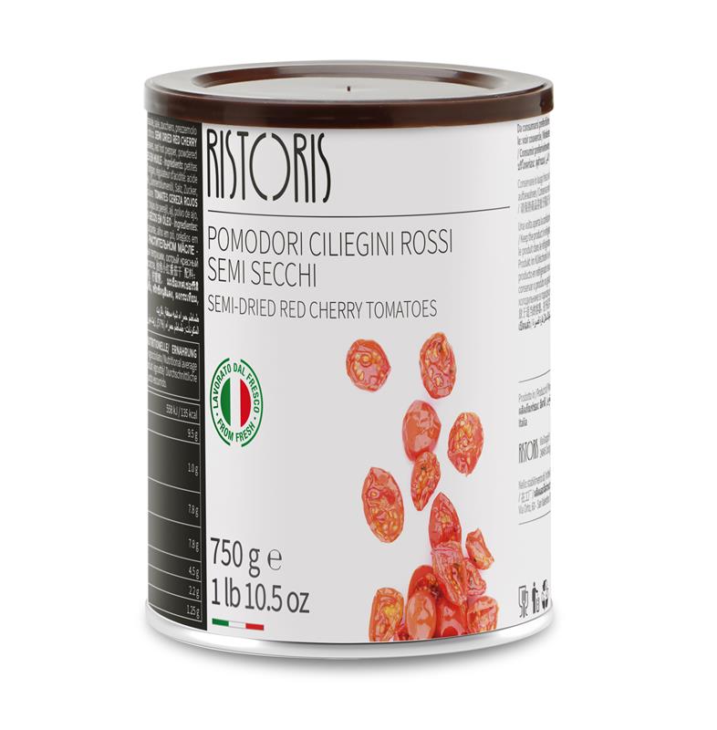 TOMATE CERISE ROUGE SEMI-SÉCHÉE - RISTORIS 6 x 750 g