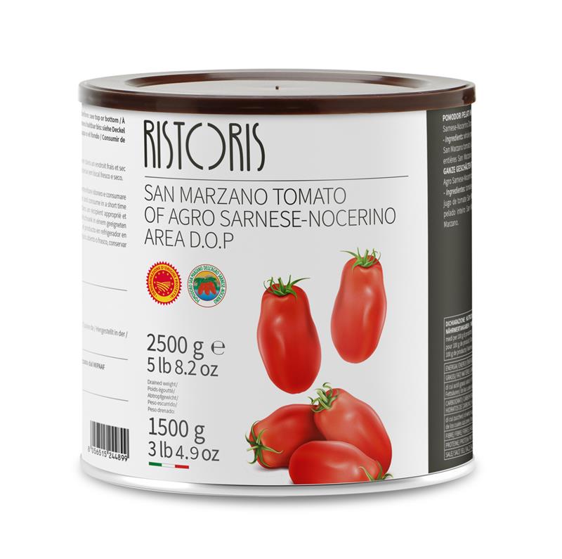 TOMATE SAN MARZANO DE L'AGRO SARNESE-NOCERINO AREA D.O.P. - RISTORIS - 6 x 2 500 g